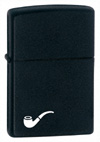 Black Matte Pipe Zippo Lighter